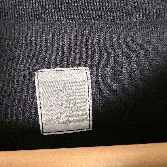 Eleventy Women's Black Crewneck Oversized Satin Pullover Sweatshirt Size S - Picture 5 of 7